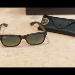 Worn once tortoise New Wayfarer Ray-Ban sunglasses.